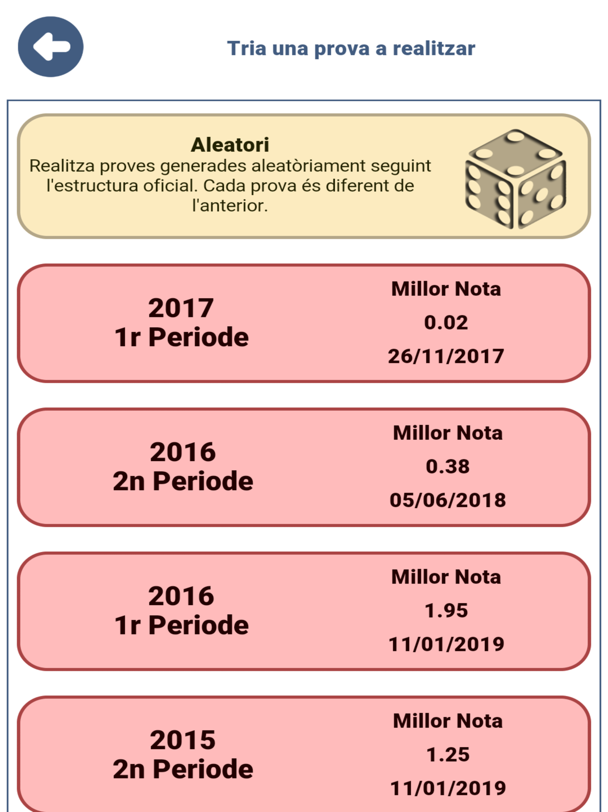 Valencià Prova Grau Superior