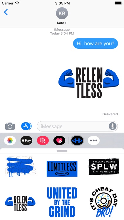 Hampton Fitness Stickers