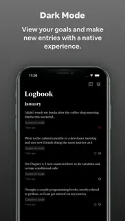 logbook goals iphone screenshot 3