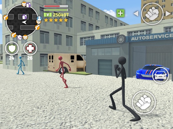 Screenshot #6 pour Grand Stickman Auto V - battle