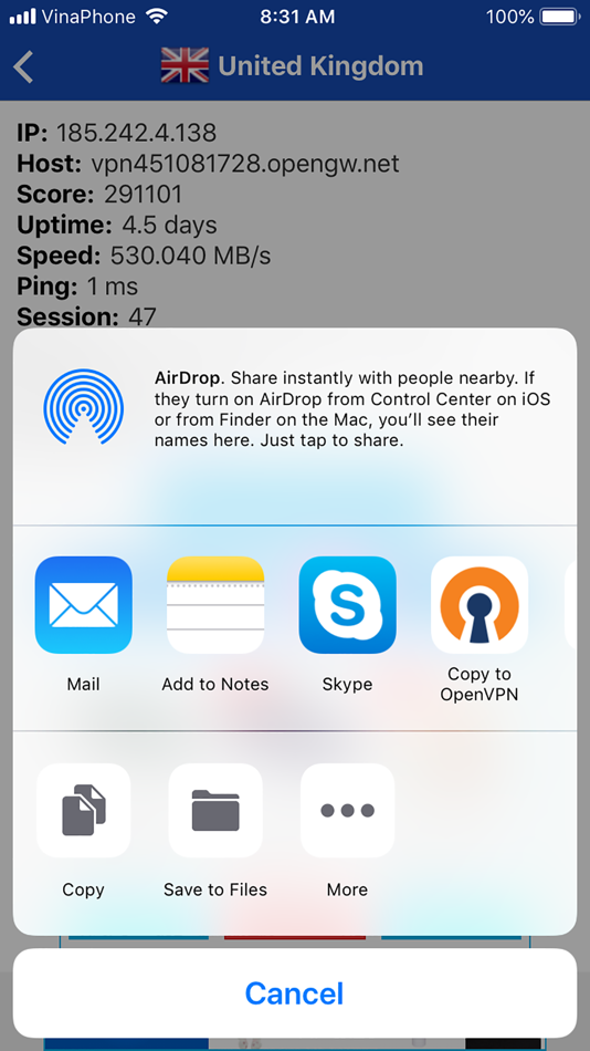 #5. VPN Gate List (iOS) By: Hoang Nguyen Dong