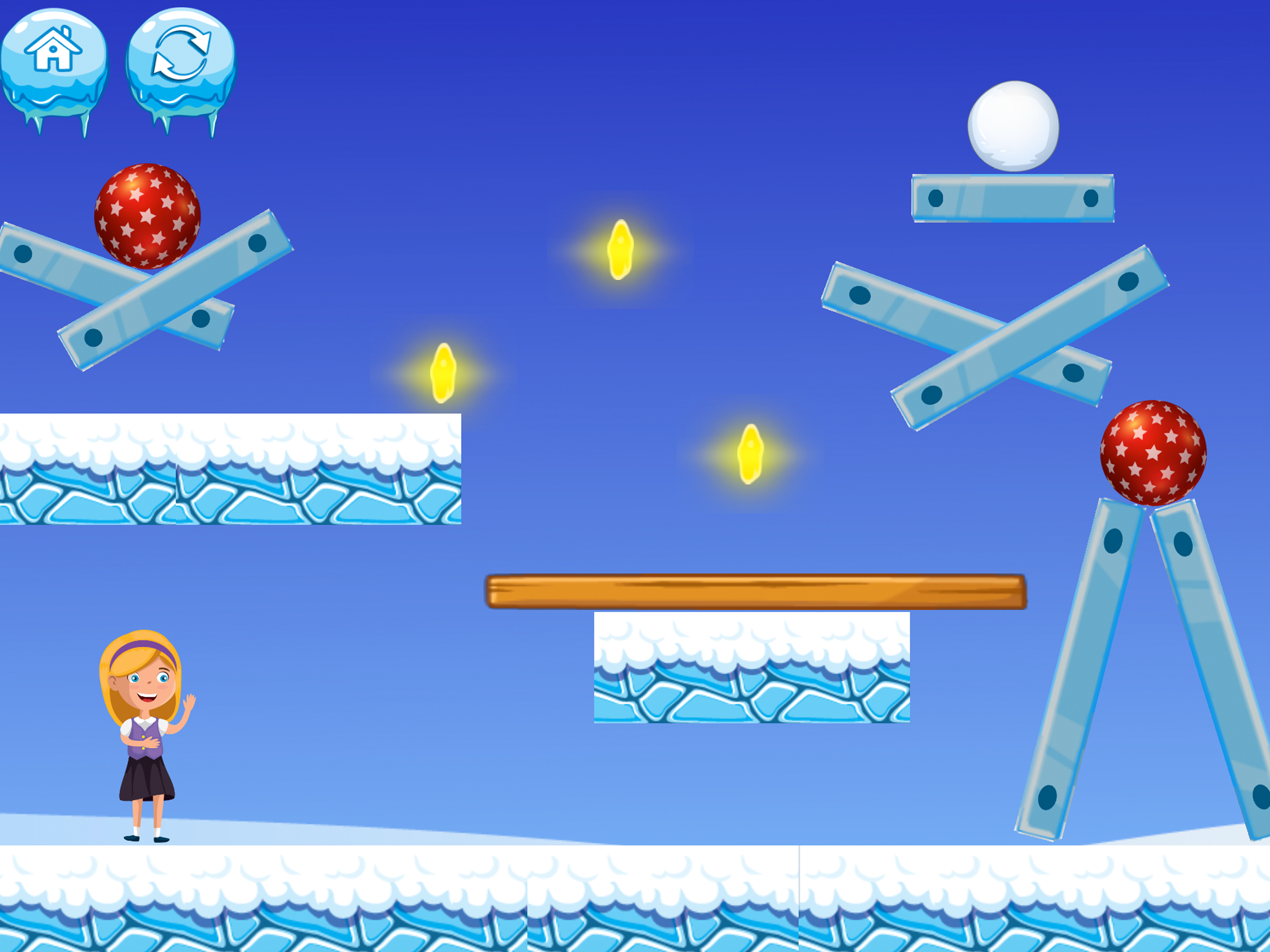 Snowball Fight Puzzle screenshot 5