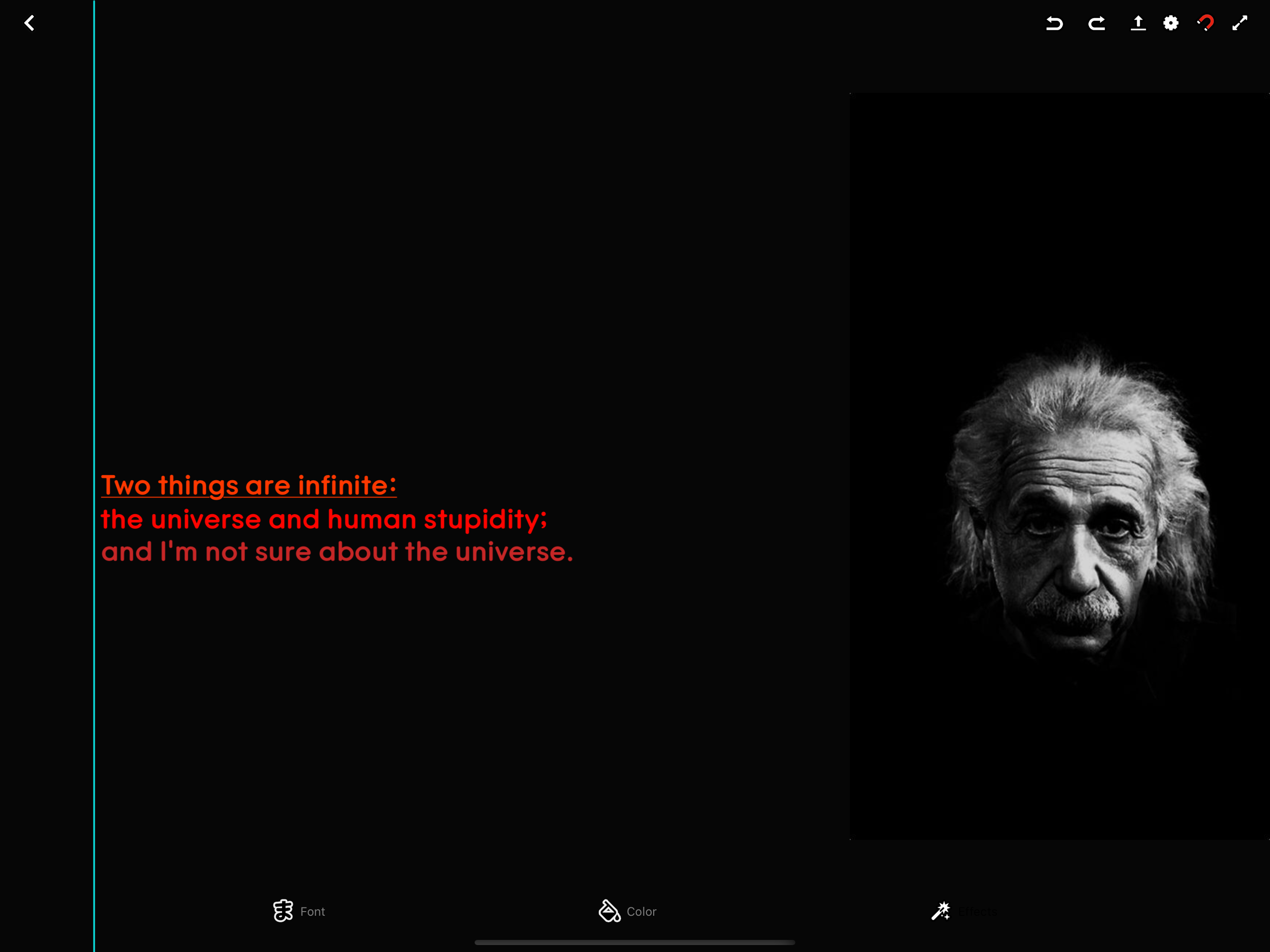 Tahrir App - Text on image.