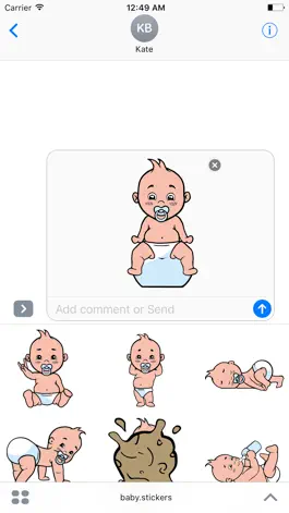 Game screenshot Animated cool baby stickers apk