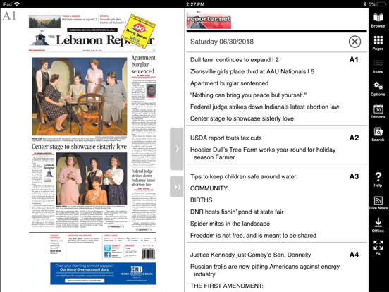 Lebanon Reporter iPad screenshot 5 - News app