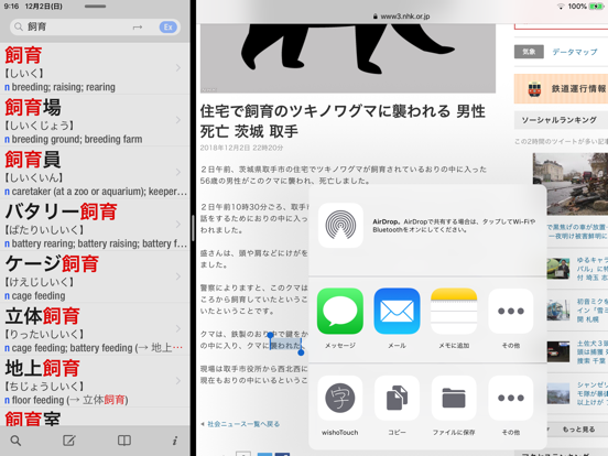 wishoTouch 手書き漢字辞典・和英辞典のおすすめ画像9