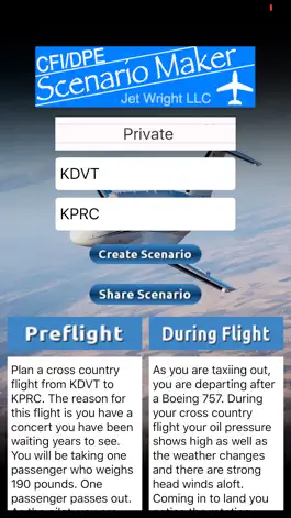 Game screenshot CFI DPE Scenario Maker apk