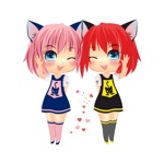 Download Sira & Mira Chibi Manga Emoji app