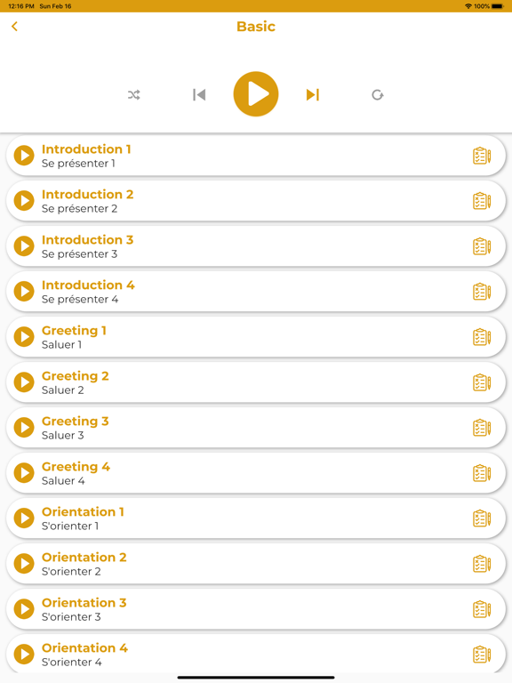 French ー Listening・Speaking iPad screenshot 7 - Education app