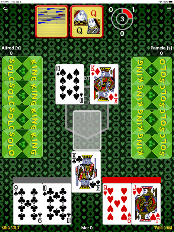King Solo (Preferans-style) iPad screenshot