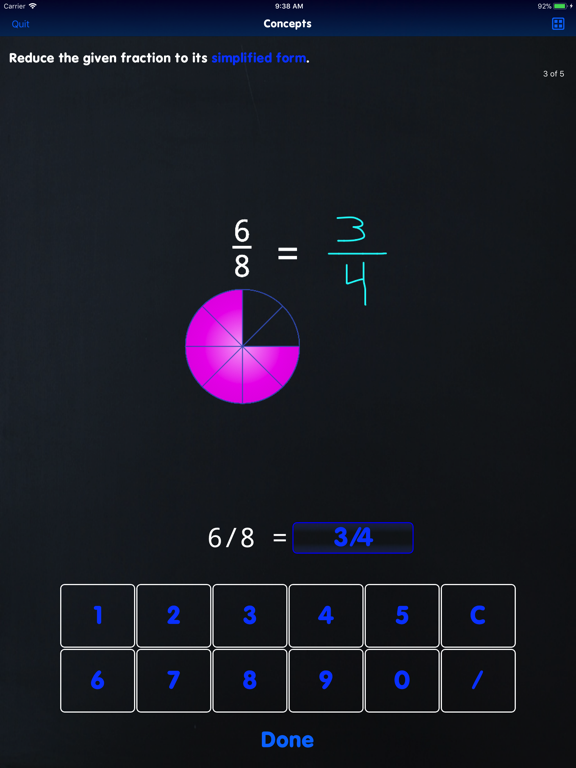 Screenshot #6 pour EG Classroom Fractions