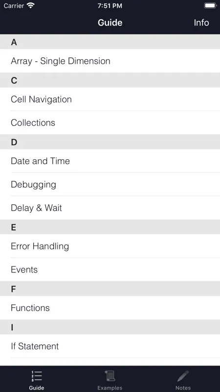 VBA Guide For Excel screenshot 1 of 5