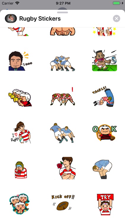 Rugby Stickers