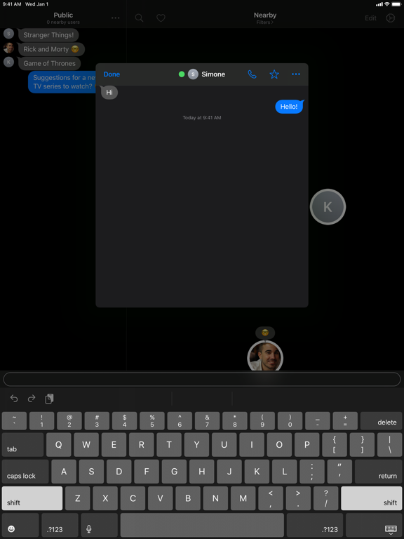 Berkanan Messenger iPad screenshot 8 - Social Networking app