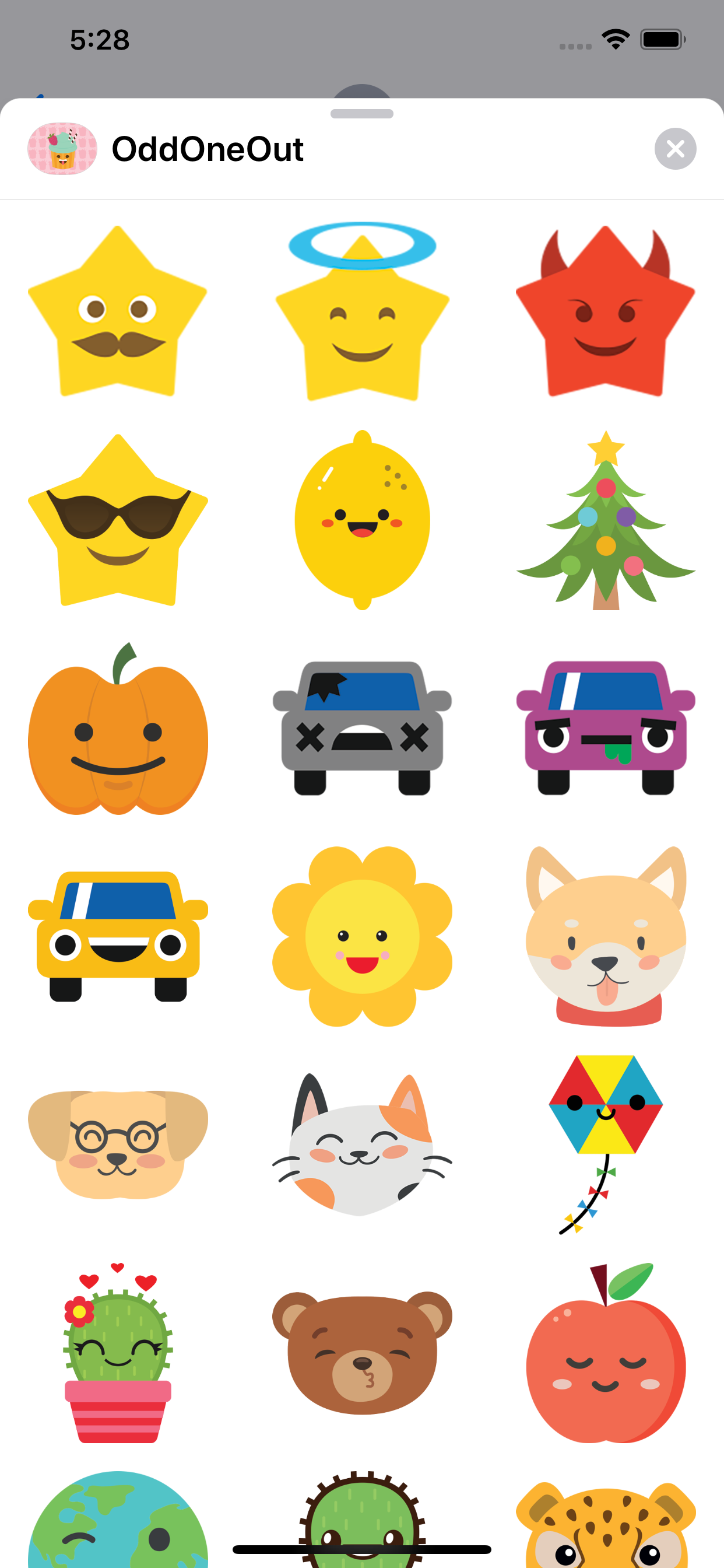 Odd One Out Sticker Pack screenshot 3