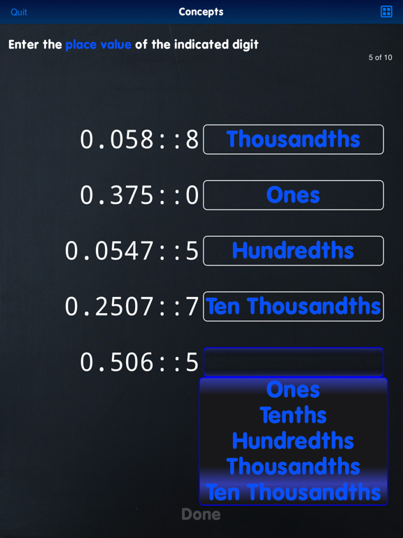Screenshot #6 pour EG Classroom Decimals
