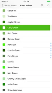 lists for writers iphone screenshot 4