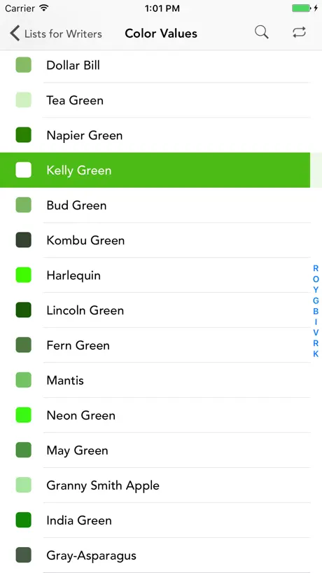Lists for Writers