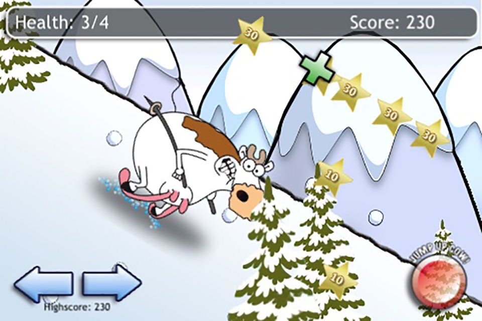 The Crazy Skiing Cow screenshot 3