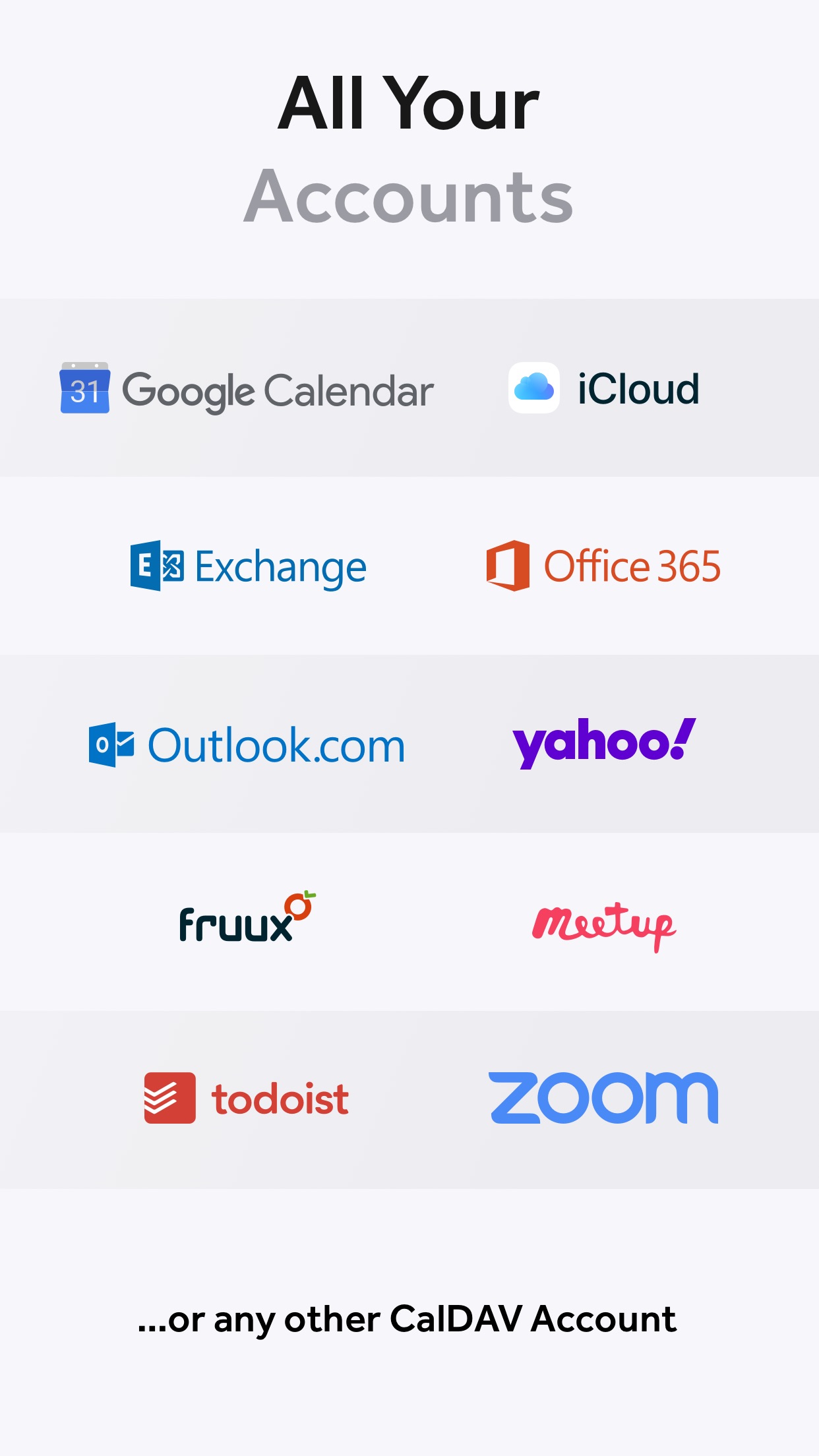 Screenshot do app Fantastical - Calendar & Tasks