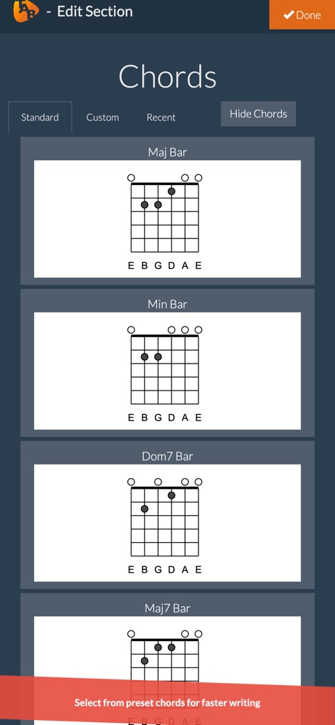 Guitar Notepad - Tab Editor - guitar-notepad-chord-diagrams