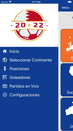 Captura de pantalla de Eliminatorias Al Mundial 2026 en iPhone 1