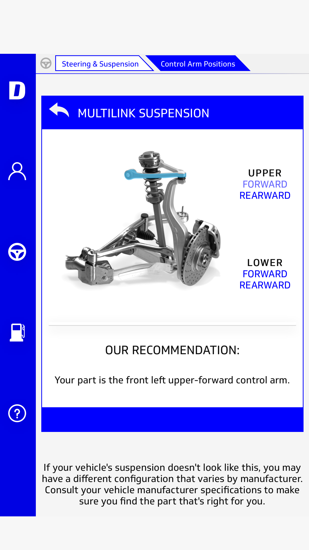 The Delphi Auto Parts App