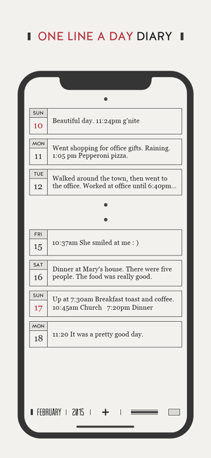 ‎DayGram - One line a day diary Screenshot