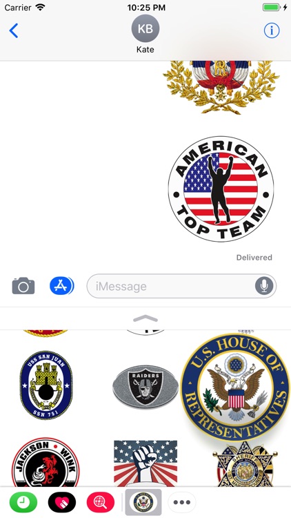 Symbols USA Stickers