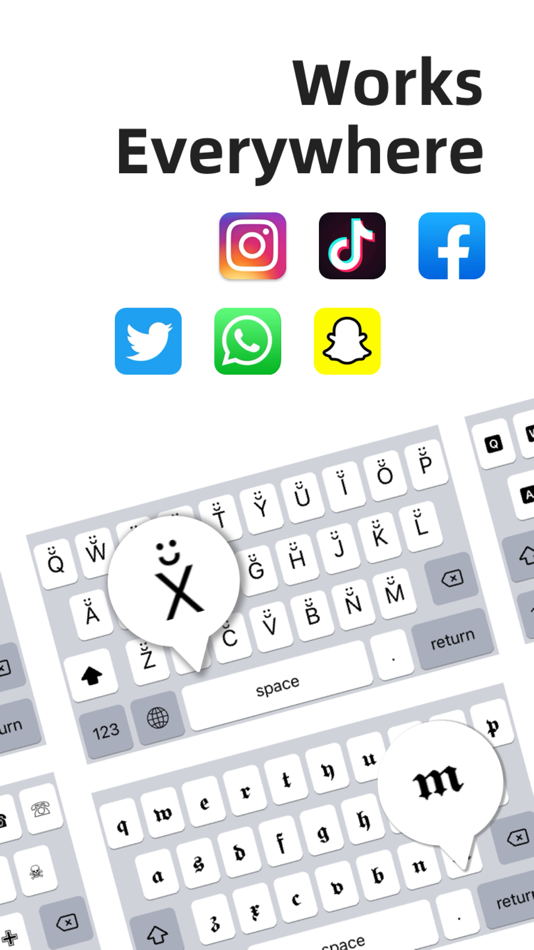 #5. Fonts & Symbols Keyboard (iOS) 게시자: VPN Apps