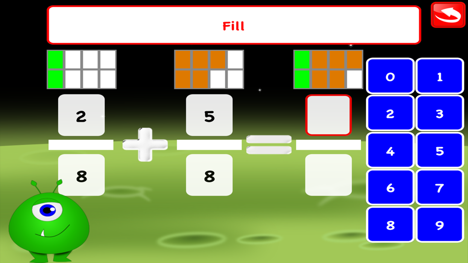 #5. Fractions Learn Games for Kids (iOS) Podle: Maria Dolores Garcia Ferre