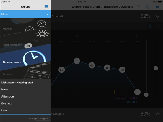 Light Control app screenshot