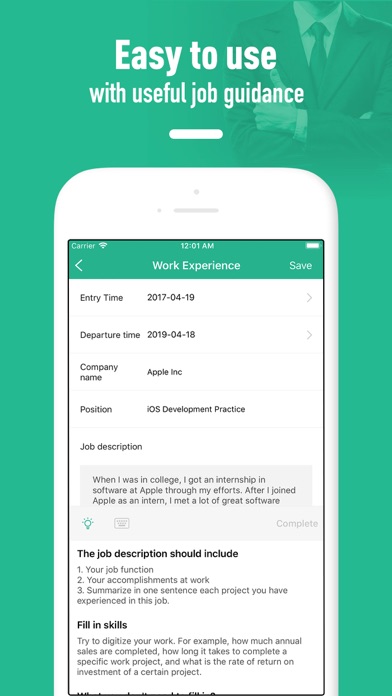 Resume builder - template Screenshot
