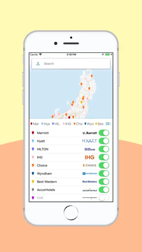 Travelalot Hotel Map