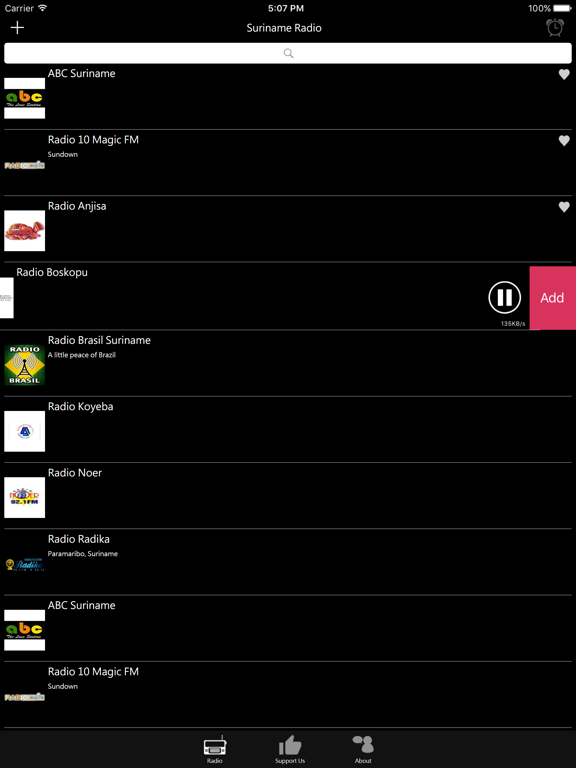 Surinamer Radio iPad screenshot