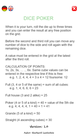 Dice poker pro screenshot