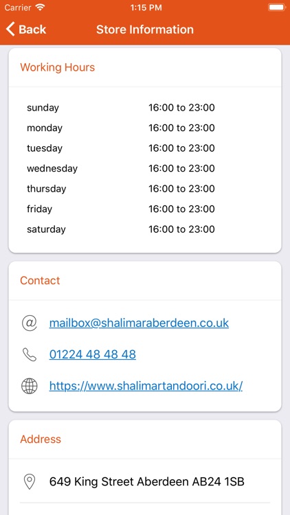 Shalimar Tandoori screenshot-3