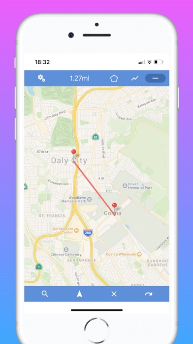 Map Ruler - Distance Measure Screenshot