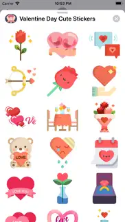 valentine day cute stickers iphone capturas de pantalla 2