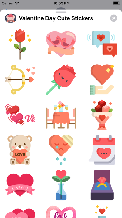 Valentine Day Cute Stickers screenshot 2