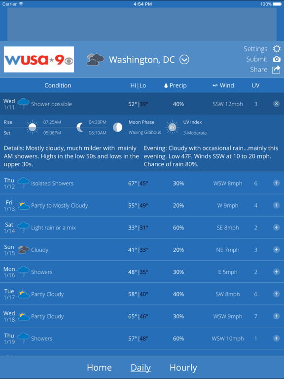 Screenshot #5 pour WUSA 9 WEATHER
