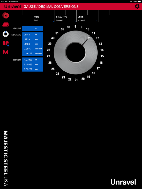 Unravel: Steel Calculator iPad screenshot 3 - Utilities app