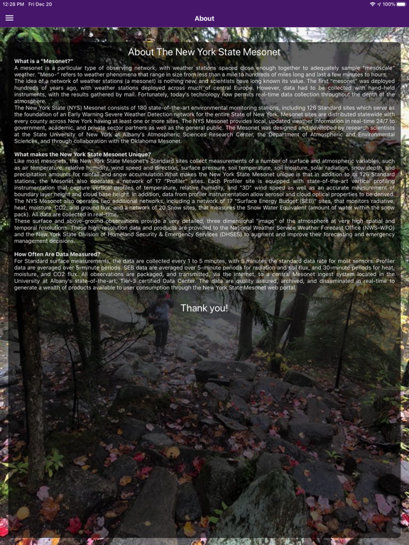 NYSMesonet iPad screenshot 4 - Weather app