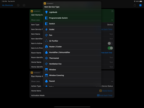 Screenshot #5 pour HomeBot for Shortcuts