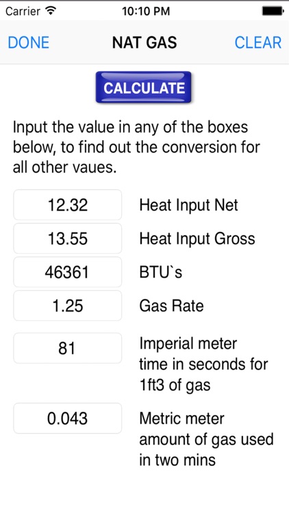 GB Gas Pipe Sizing Calculator