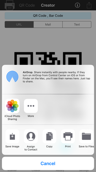 QRスキャナー、QRコード作成者 screenshot1