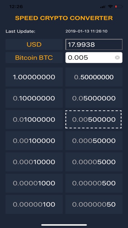 Speed Crypto Converter