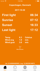 Sunset and Sunrise screenshot