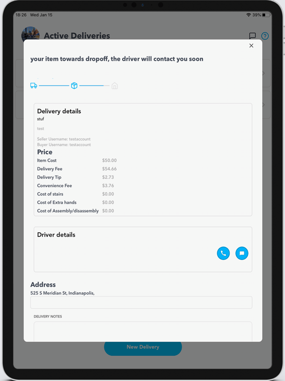 DeliverEnd iPad screenshot 4 - Shopping app