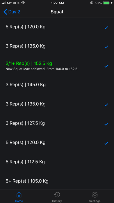 nSuns LP Powerlifting Workout Screenshot
